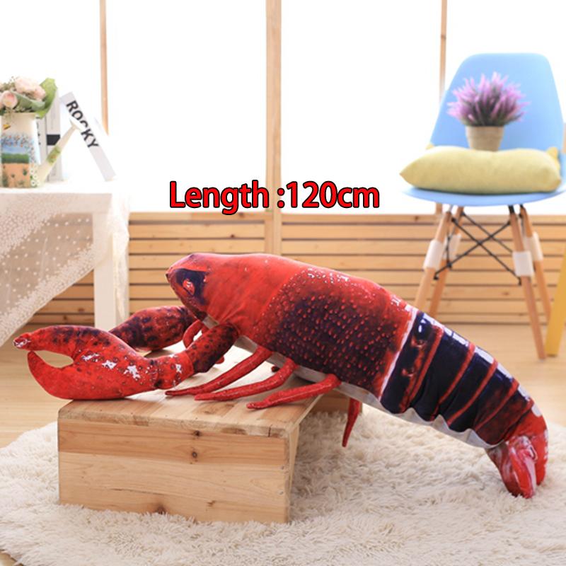 TreasuringU 3 Größen Niedliches Hummer-Stofftier Bunter Hummer-Stoffpuppe Stachelhummer-Stofftier Sofa-Dekoration Geburtstagsgeschenke