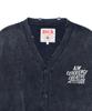 Aeca Washed Destroyed Cardigan-Navy