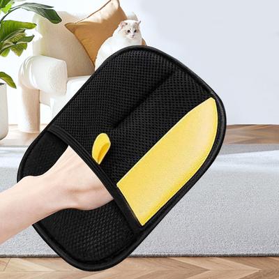 Pet Hair Remover Gloves Reusable Cat Grooming Gloves Pet Fur Removal Mitt for Furniture Curtain Carpet