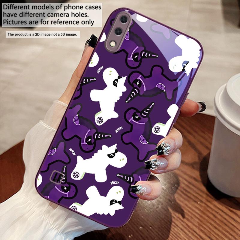 Unicorn cartoon wallpaper For Samsung M02 12 Note 8 9 10 20 A 01 A02 A03 Core 04 05 06 10 12 13 14 15 A16 glass Ultra phone case