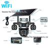 V380 Solar-Powered 4G WiFi Outdoor HD Panoramic Camera with Three-Eye Zoom