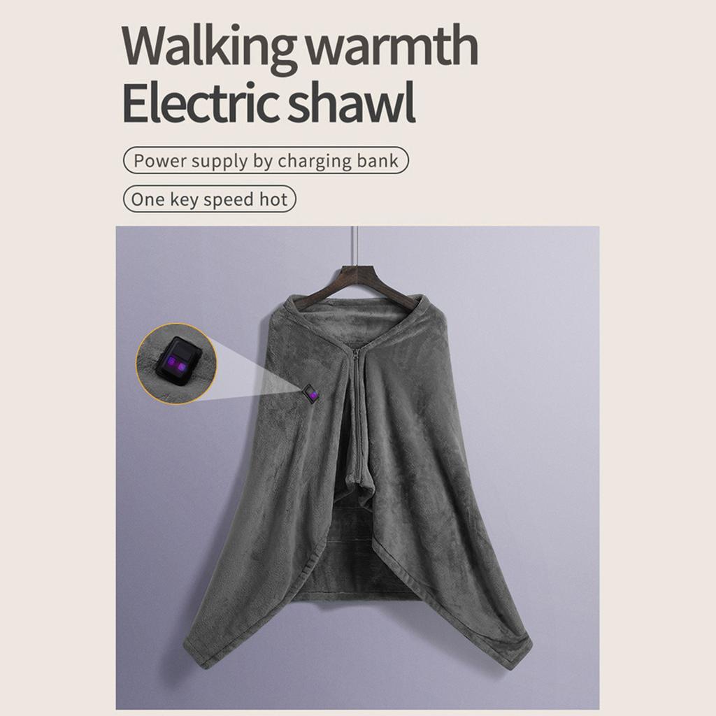 USB Electric Warm Heating Shawl Soft and Comfortable Blanket Winter Knees Body Warmer Home Office Heated Blanket