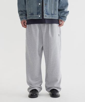 Semi-Wide C Logo Sweatpants Melange Gray