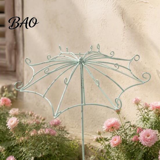 Patio Trellis for Ivy Vines Vintage Umbrella Garden Trellis, Metal Climbing Plant Support, Shape Outdoor Decorative Vine Stake Roses Clematis, Balcony