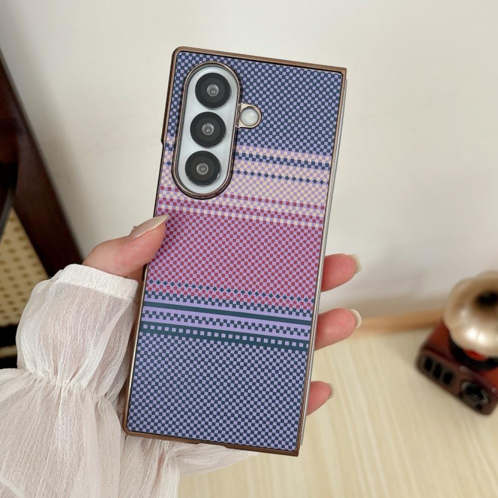 Luxury Carbon Fiber Texture For MagSafe Phone Case For Samsung Galaxy Z Fold 8Ultra 7 6 5 4 3 ZFold8Ultra Wireless Charge Cover