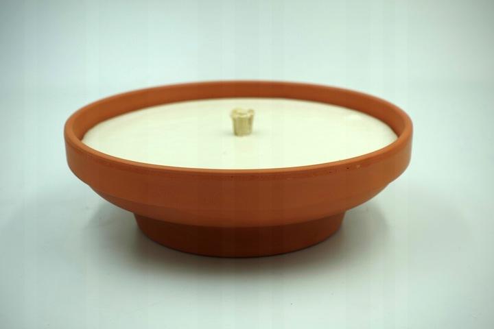 Znicz Ceramiczny Duży Gliniany Otwarty Retro C-7