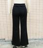 Women's High Waist Straight Leg Pants with Metal Buckle - New Solid Color Fashion Arrivals