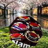 Custom Name Personalized Geometry Dash Print Umbrella, Auto Open Close, 8‑Rib Sturdy Frame, Commute Camping Hiking Use, Birthday Gift