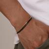 1.7mm Stainless Steel Links Wristband, Stylish Adjustable Unisex Jewelry Square Snake Chain Bracelets for Men Women Accessories