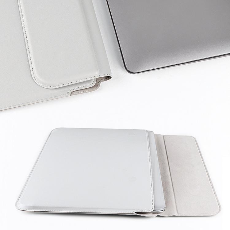 PU08DZ Leather Laptop Liner Bag with Stand Function, Size: 13.3 inches