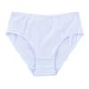 High Waist Plus Size Women's Cotton Underwear - Solid Color for Middle-Aged and Elderly Moms