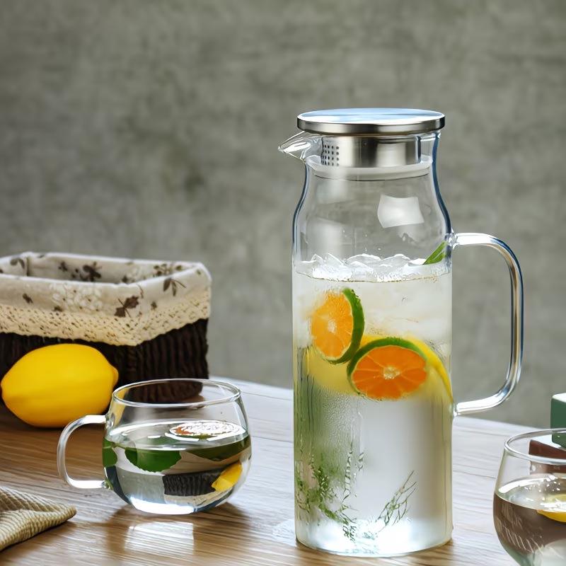 High Capacity Borosilicate Glass Cold Water Kettle and Juice Dispenser