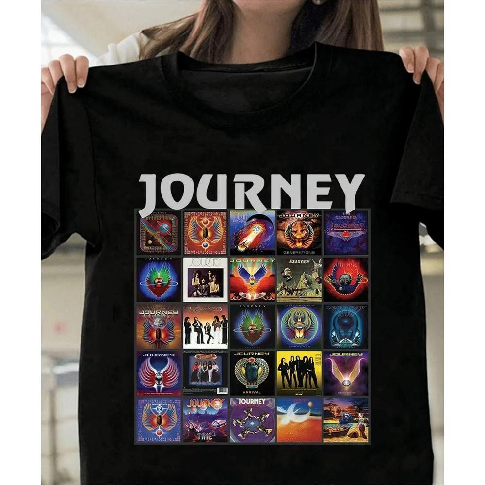 Journey Band Collection Album Gift For Fan Full Size Tshirt SN09 Unisex T-Shirt XXL