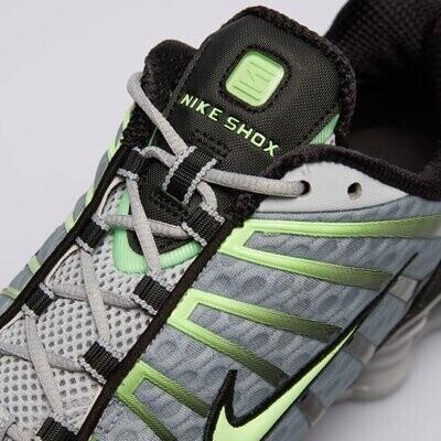 Кроссовки Nike Shox TL wolf grey/black/lime blast