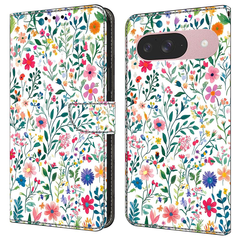 For Google Pixel 9 Pro/Pixel 9 Case Wallet Stand Pattern Printing PU Leather Flip Phone Cover