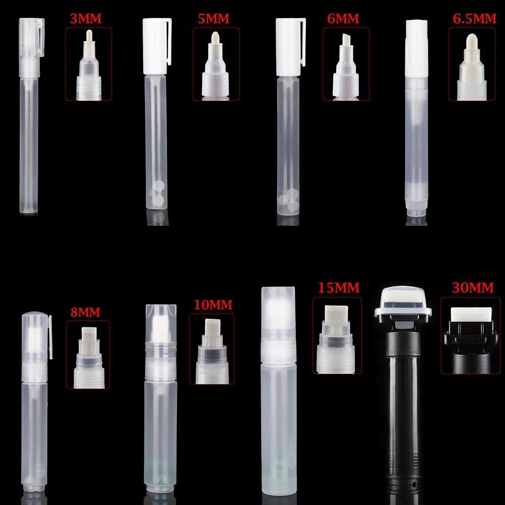 5mm 6.5mm 8mm 10mm Liquid Chalk Graffiti Pen Tube Plastic Empty Pen Empty Pen Rod Paint Pen Barrels
