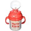 Skater Baby Straw Hopper Double-Handled Mug, 230ml, 3D Design, Sanrio Hello Kitty, Suitable for babies 8 months and up, One-Push Silicone Straw