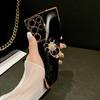 For Samsung Galaxy S25 Ultra Case with Ring Kickstand Rose Flower Electroplated TPU Phone Cover