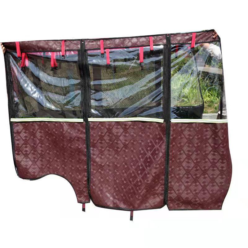 Universal Tricycle Sunshade Rainproof Plastic Canopy Mesh Top Leather Sunscreen Net All-season Three-wheeled Vehicle...