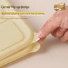Yuzhou 1000ml 4-Compartment Degradable Microwaveable Lunch Box