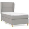 Maison Exclusive - Sommier à lattes de lit et matelas Gris clair 90x190 cm Tissu