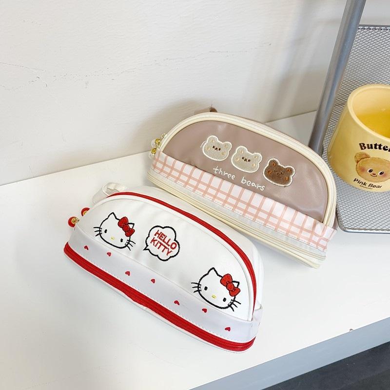 Kawaii Pencil Case Large Capacity Pencil Box Pouch Holder Box Office School Supplies For Kids Pretty Stationery Organizers Gift