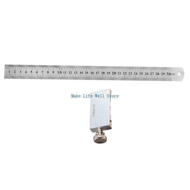 Carpentry Square with Positioning Slide Stop Woodworking Tool Marking Gauge