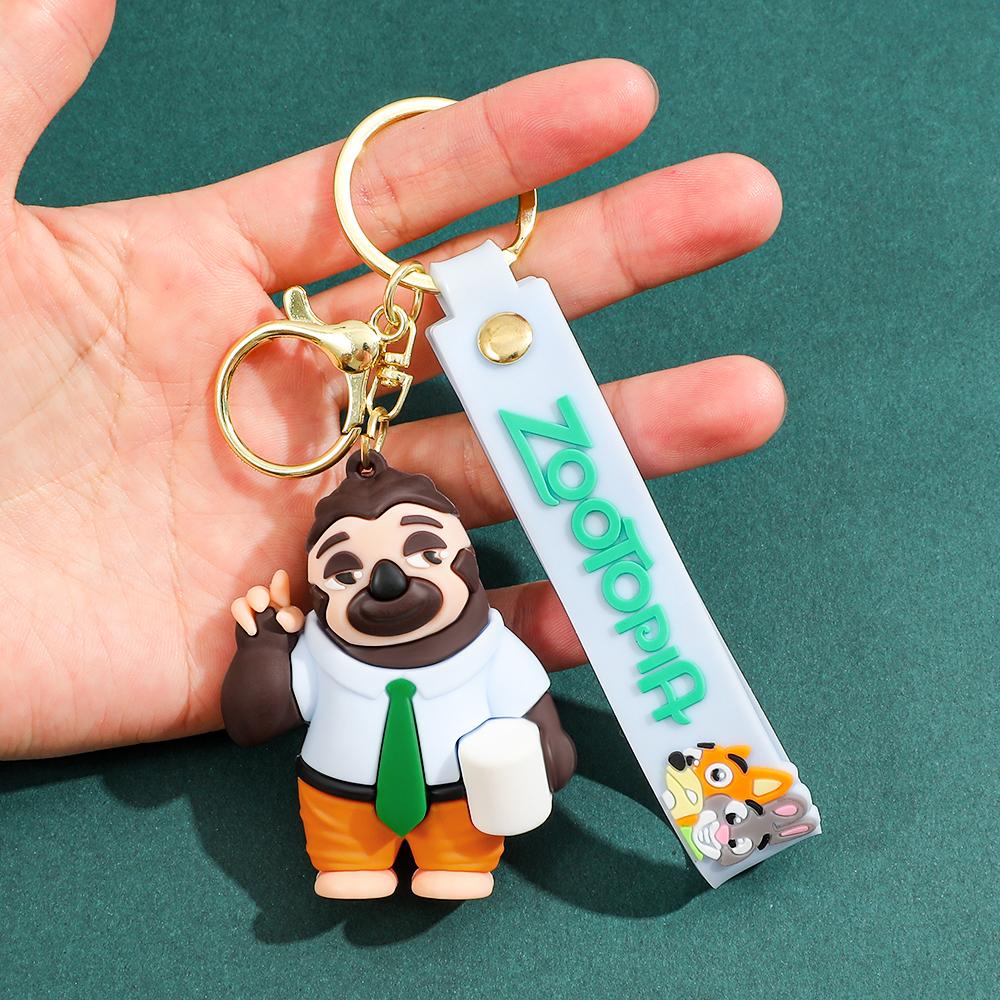 Disney Zootopia Character Keychain Adorable PVC Figurine Perfect for Car Keys or Bag Charms The Ideal Christmas Gift for Her
