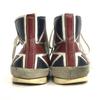 CASTELBAJAC Union Jack leather high cut boots 24.5 white(USED)