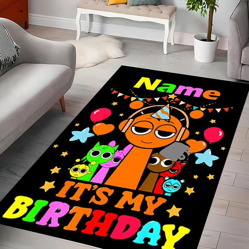 Custom personalization Sprunki themed Area Rug - Perfect For Kitchen, Bathroom,Laundry Room Decor Large Size Available,Gift All Seasons