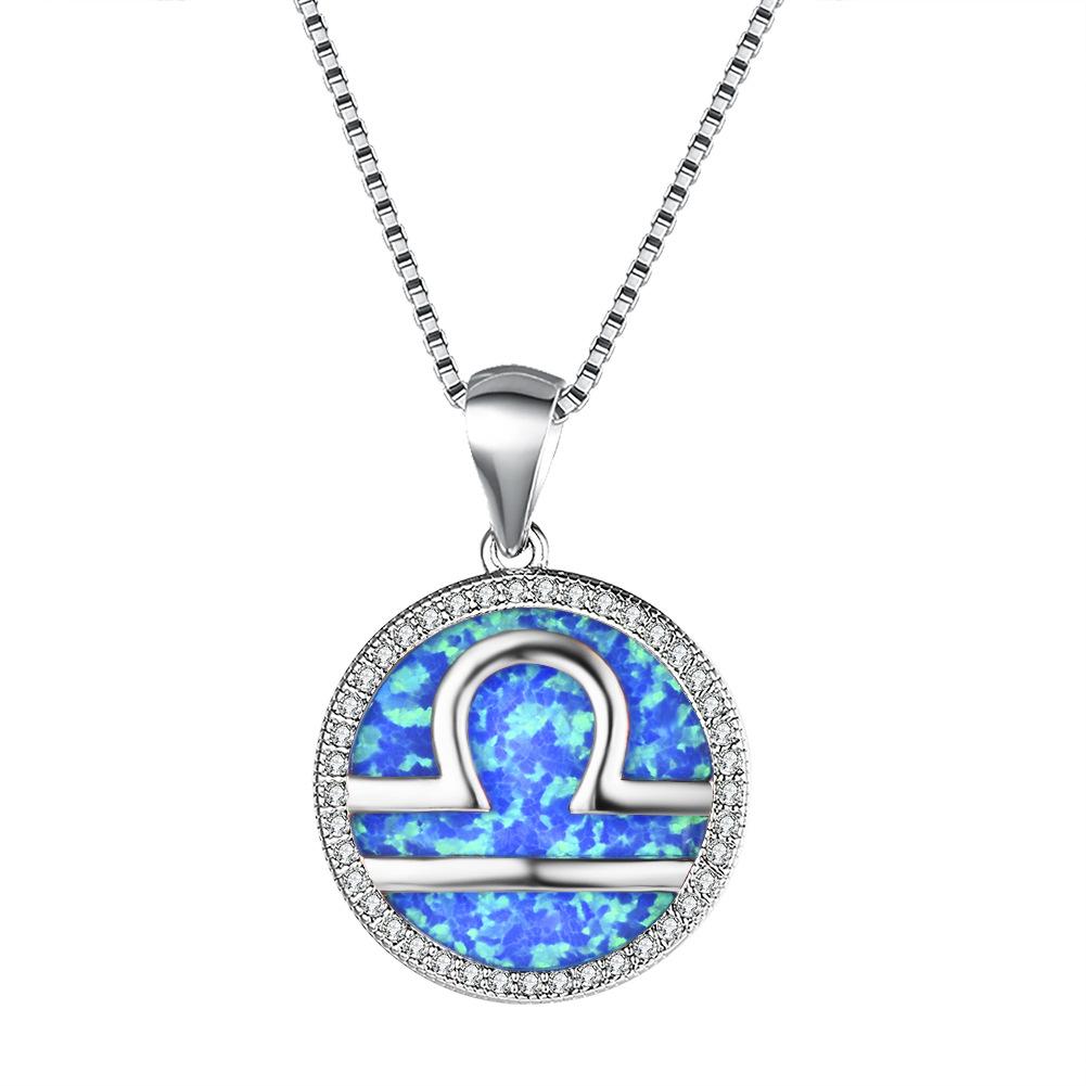 Necklace European and American 12 Constellation Necklace