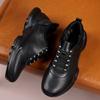 Fashion Outdoor Trainers Breathable Men's Sneakers Genuine Leather Walking Shoes Leisure Male Sports Shoes Non-Slip Treking Footwear