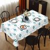 Star of David Rectangle Tablecloth for Table Decor Kitchen Dining Waterproof Reusable Table Cloth for Tables Family Dinner