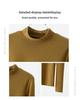 Women's Thermal Velvet Long-Sleeve Turtleneck Top for Fall/Winter