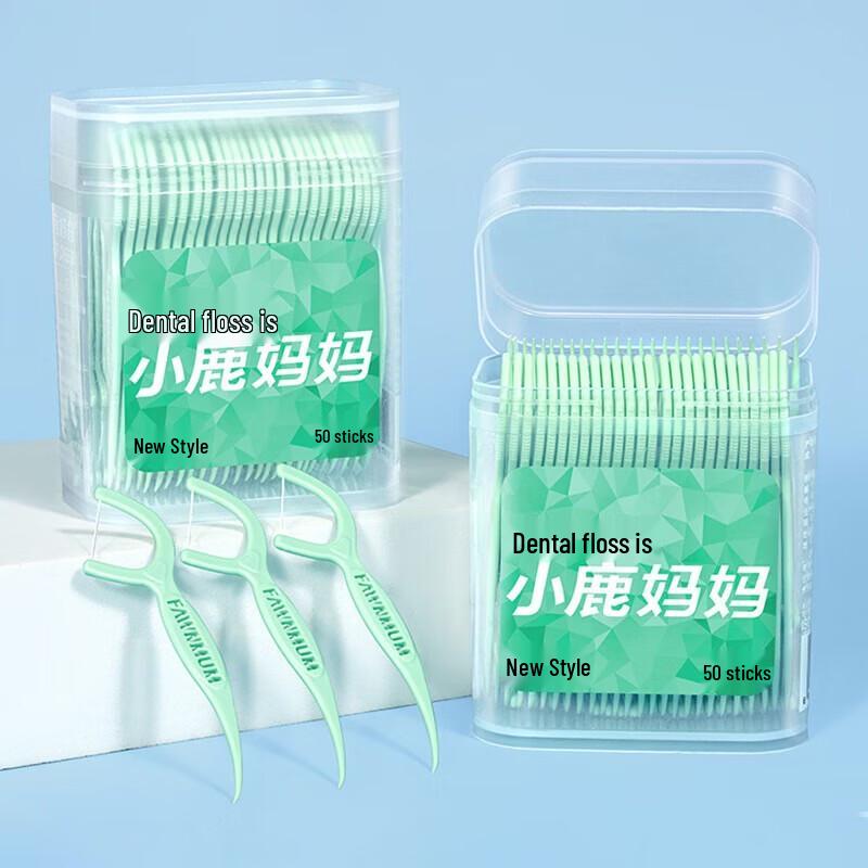 FAWNMUM Ultra-Fine Dental Floss Sticks