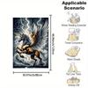 Pegasus Unicorn With Thunderstorm Print, All-Season Soft Fleece Throw Blanket,  Polyester Flannel, Reversible, Cont