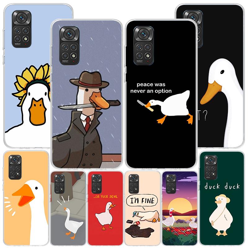 Cartoon Cute Goose Game Phone Case For Xiaomi Redmi Note 15 14 13 12S 12 11 Pro Plus 14S 11S 11E 10 10S 11T 5G Personalized Cove