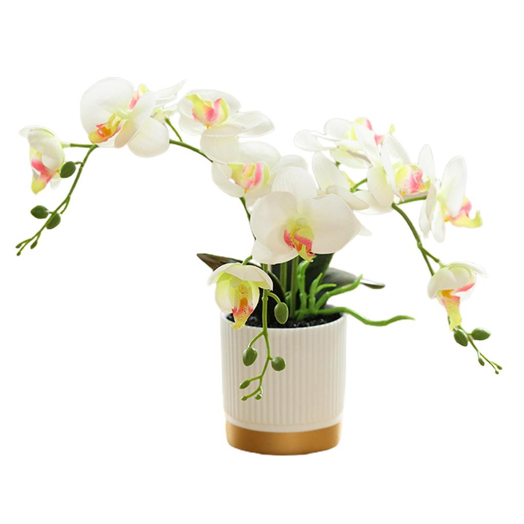 1 Pc Artificial Flower Decoration Gold-bottomed Office