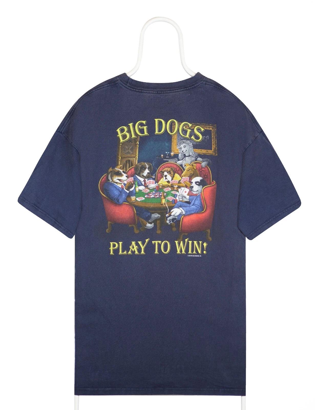 Big Dogs Play To Win vintage t-shirt XL