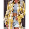 [Pink Plaid Shirt] Lightweight Breathable Pink Plaid Shirt | Women's Casual Short Sleeve Summer Top with Collar - Button-Up Blouse