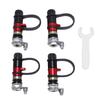4Pcs Tire Deflator Kit Aluminum Alloy Car Tire Pressure Relief Valve Supports Adding Tire Pressure Sensor