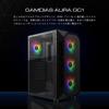 GAMDIAS AURA GC1 Gaming PC Case Mid Tower ATX Case Side Tempered Glass 4X 120mm ARGB Case with Fan Sync 5V RGB with Motherboard Tools Free