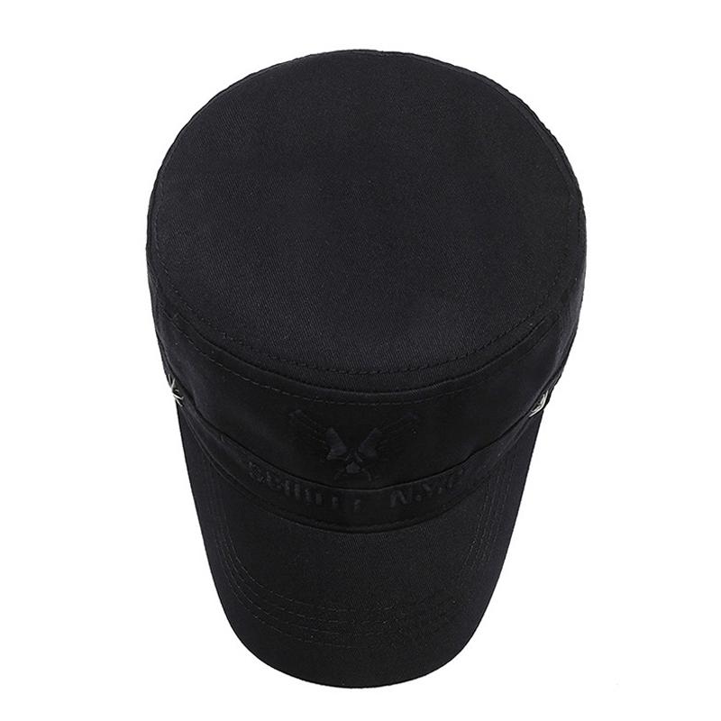 Men's Spring Autumn Flat Cap Outdoor Cap Military Caps Training Cadet Caps Army Visors Hat