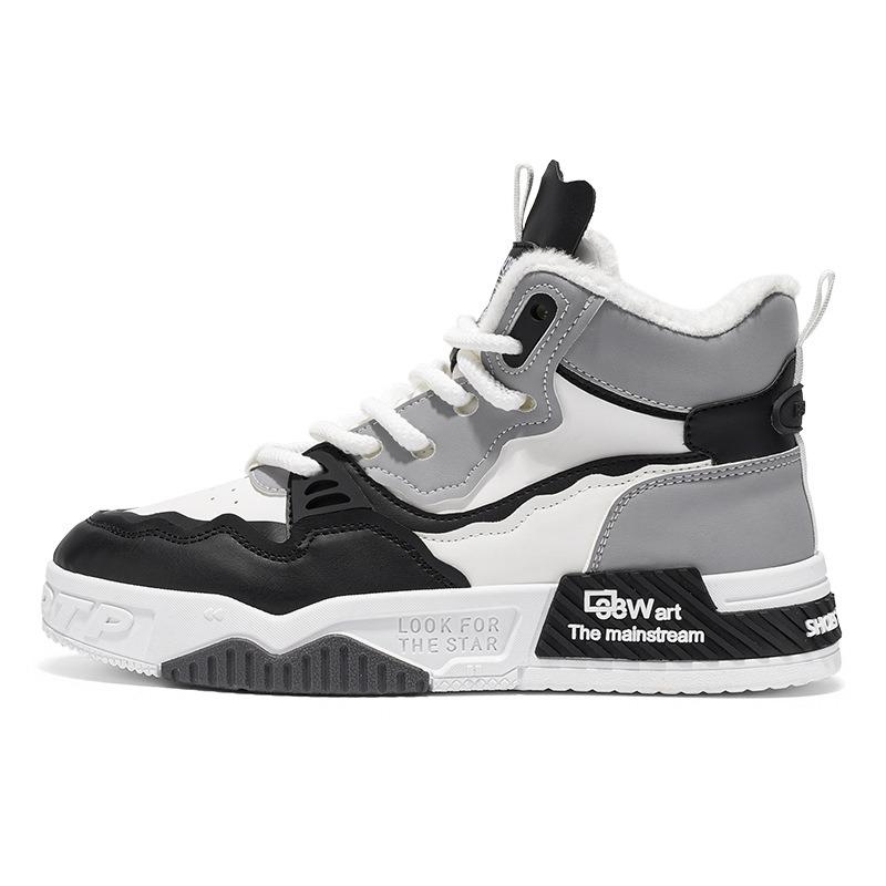 Winter Plus Size Men s Winter Warm Plus Velvet Casual Fashion Sports Shoes 39 чёрный 2995₽