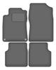 Velour Graphite Car Mats For: Citroen XM Break, Station Wagon, Sedan, Hatchback, Liftback (1989-2000)