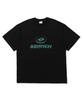 Sseochi410 Bleed Logo Short Sleeve T-Shirt Black-Green