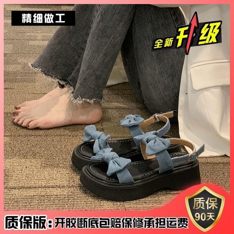 Sandals Women's Skirt Spring 2025 New Fashionable Versatile Small Thick-soled Non-slip Fairy Wind Roman Shoes