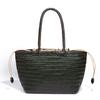 Woven French Leather Basket Bag, Rattan Handbag, Women's Large-capacity Fashionable and Casual Single-shoulder Underarm Bag