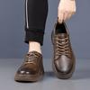 Fashion New Arrival All-match Oxfords Flats Handmade Leather Mens Sneakers Classic Men's Walking Shoes Lace-Up Male Skate Footwear