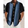 Men's Musical Note Pattern 3D Print Shirt Button Up Shirt Casual Shirt Summer Shirt Short Sleeve Daily Vacation Clothing